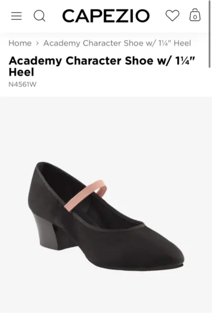Capezio Character Ballet Shoes Women's Size 5M Black