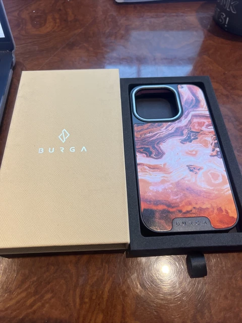 Burga iPhone 15 Pro Pumpkin Spice Elite MagSafe with Gunmetal Detail