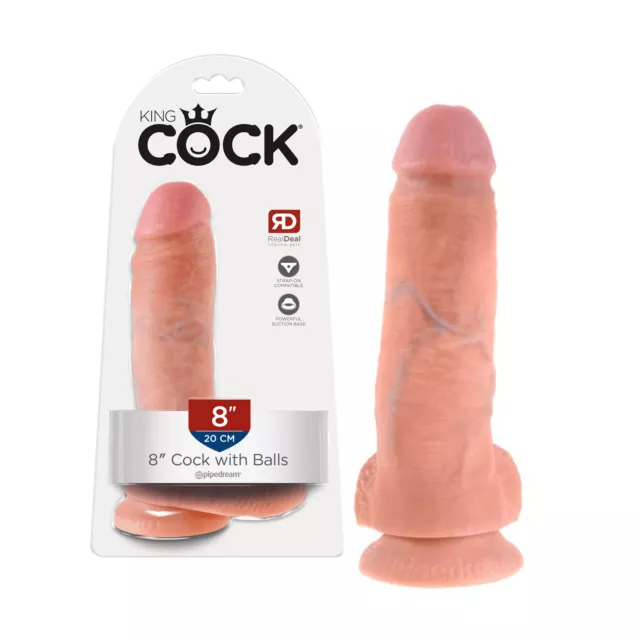 Sextoys Pour Tous Gode Ventouse Réaliste 20 cm - KING COCK