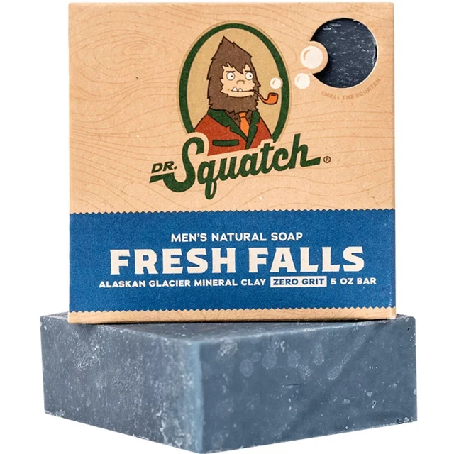 Dr. Squatch Natural Bar Soap, Fresh Falls, 5 oz Free Shipping
