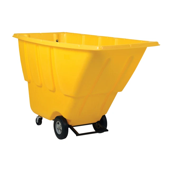 Vestil, 1 CU YD MD Tilt Truck 1.25K Ylw, Capacity 1250 lb, Color Yellow, Model#