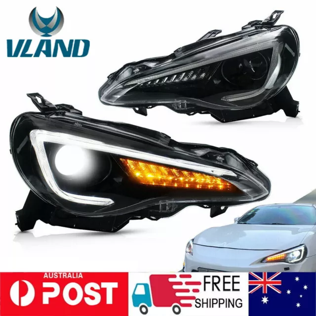 Fit For 2012-2019 Toyota 86 GT/SUBARU BRZ Sequential Indicator LED Headlights