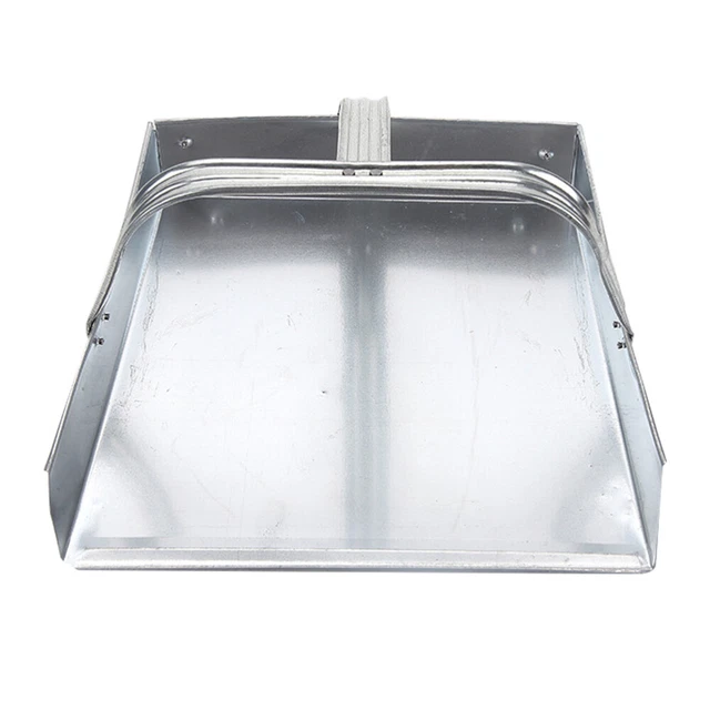 Cubo de basura limpiador de plástico pala de basura limpieza Silver acero inoxidable