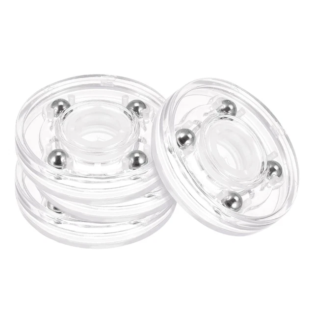 Soporte giratorio de 2" con bola Lazy Susan Base Turntable Clear 4Pcs
