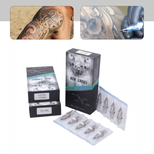 Set 50 pz aghi per tatuaggio 3RL 5RL 7RL 9RL 11RL aghi per tatuaggio fodera rotonda