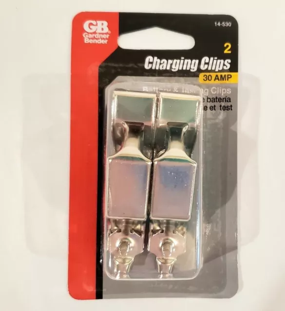 Gardner Bender 30 Amp Charging Clips. New in package.