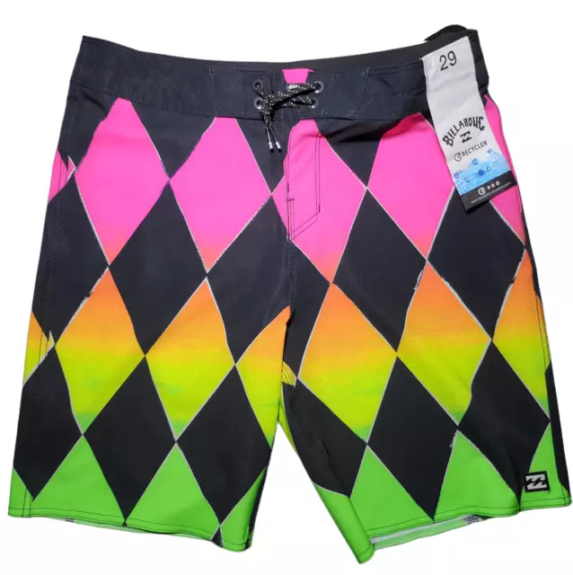 NWT BILLABONG Boy's Sundays Boardshorts Recycler Originals Neon Size 29