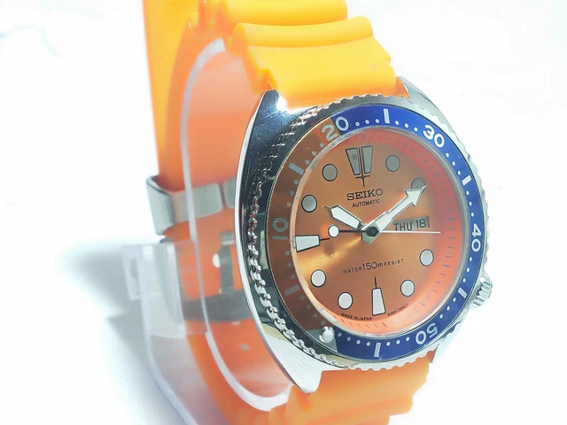 Seiko DIVER'S Automatic Movement Day Date Dial Mens Wrist Watch SD142