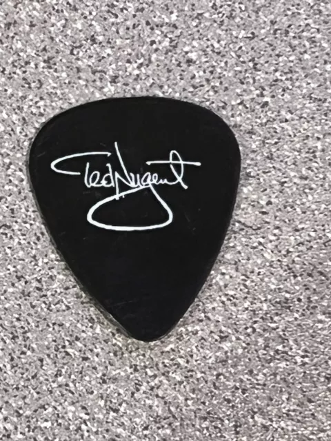 Vintage Ted Nugent Signature Wolf Black Guitar Pick 1995 Spirit Of The Wild Tour