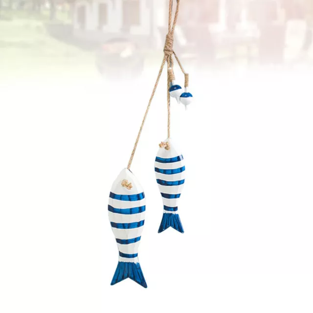 Bamboo Mediterranean Fish Pendants Nautical Hanging Ornaments