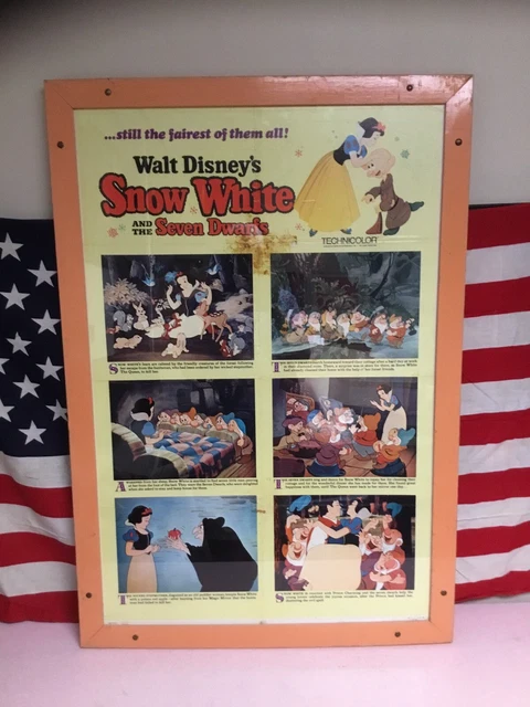 RARE VINTAGE 1967 Walt Disneys Snow White and the seven dwarfs original ...