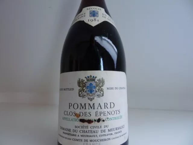 Domaine du Château de Meursault Pommard, Clos des Epenots Premier Cru 1981 2