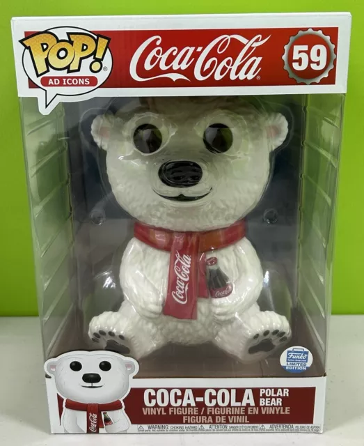 Funko Coca Cola Polar Bear Super Sized 10 POP Vinyl Figurine Limited  Edition #59