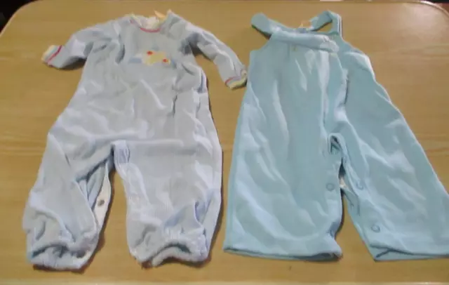 Carter's Boys 9 Months 18 -20 Lbs Airplane Romper & Bib Bunny Pants vintage