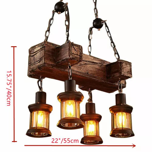 Ceiling Light W/Ajustable Chain Modern Rustic Retro Chandelier FAST SHIPPING UK