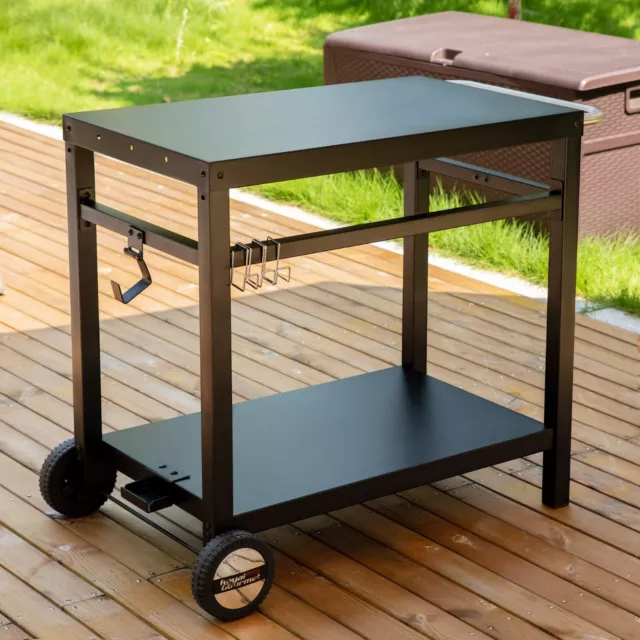 Royal Gourmet Grillwagen Grilltisch Outdoor Werkbank Servierwagen 85x50 cm