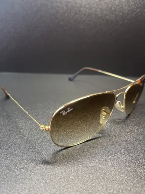 Ray Ban T RB3362 Cockpit 59[][14 Gold Aviator Sunglasses MD