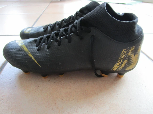 Nike Mercurial Fussballschuhe, scharz/gold, UK 6, 39, super Zustand