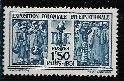 Timbre 1931 France n° 274 Expo coloniale Inter.- neuf*** sans charnière