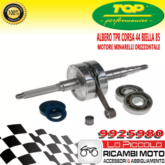 Albero Motore Top Tpr Corsa 44 Biella 85 Minarelli Orizzontale Yamaha Sp12 Mm.