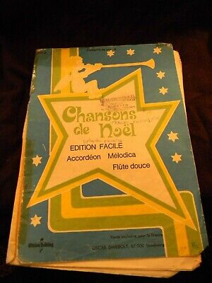 LIVRE PARTITIONS Chansons De Noel 802 Bontempi Music Library Piano FR AN DEU ES 