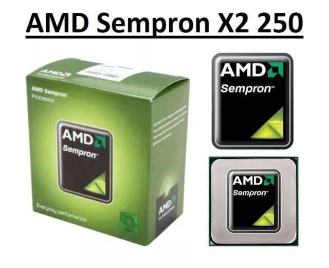 AMD Sempron X2 250 Dual Core Processor 3.2 - 3.6 GHz, Socket FM2, 65W CPU