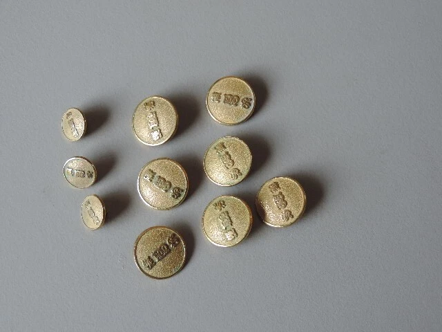Boutons - Chasse/1 Bouton ancien de Garde-Chasse /Chien ou loup debout