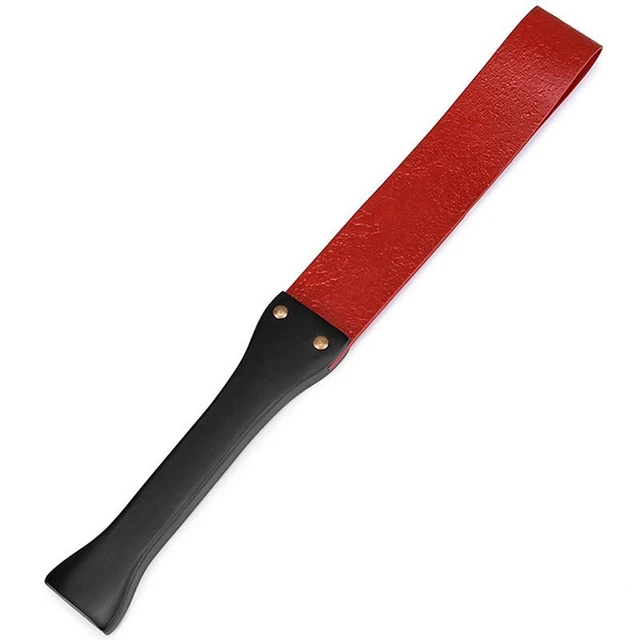 Equestrian Sports 19.3" Handwork Make Ancient Wooden Handle Red Genuine Cow 2