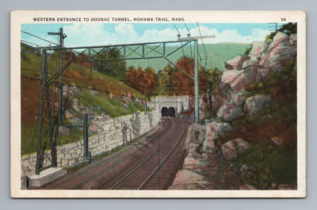 Hoosac Tunnel Mohawk Trail Massachusetts Vintage Postcard