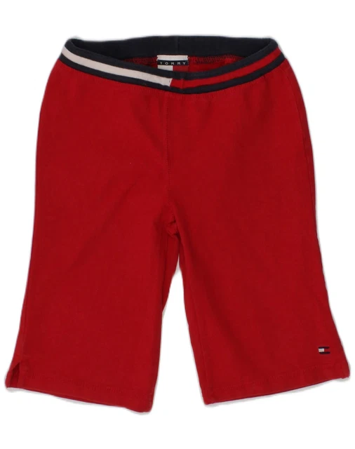 TOMMY HILFIGER Pantaloncini sportivi per ragazze 4-5 anni cotone rosso AA34