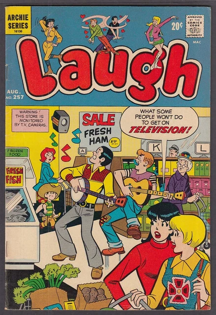 LAUGH #257 Archie & Veronica comic book 8/1972