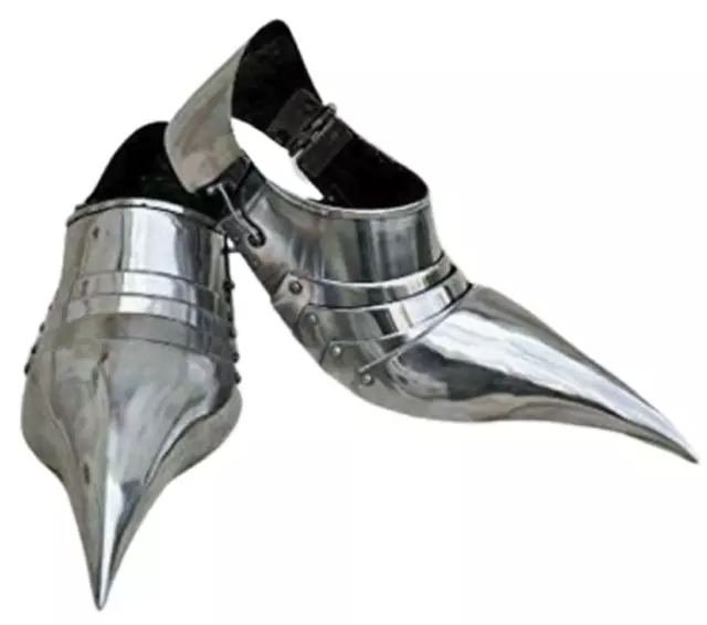 Medieval Armor Shoes Sabatons Feet Armor Gothic LARP Warrior Costume Halloween