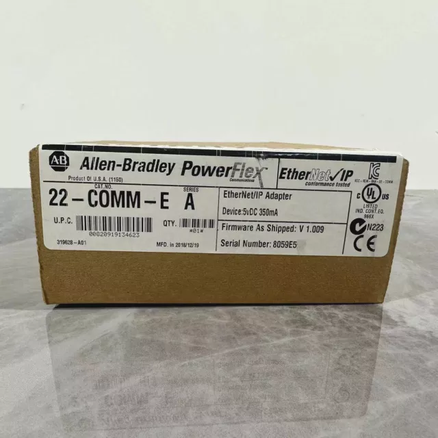 New Sealed Allen Bradley 22-COMM-E SER A PowerFlex Ethernet/IP Comm Adapter