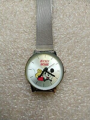 Used Rare Model Vintage Mickey Mouse Wristwatch Disney Spring