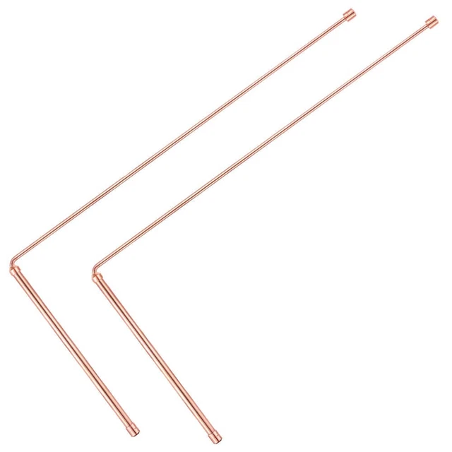 Copper Dowsing Rods - 99.9% Pure Copper 2PCS Divining Rods - for Ghost Hunting
