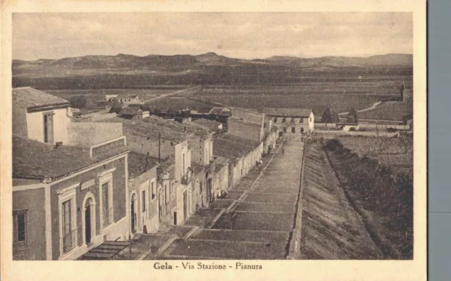 Caltanissetta Gela via stazione Pianura  F. piccolo non spedita