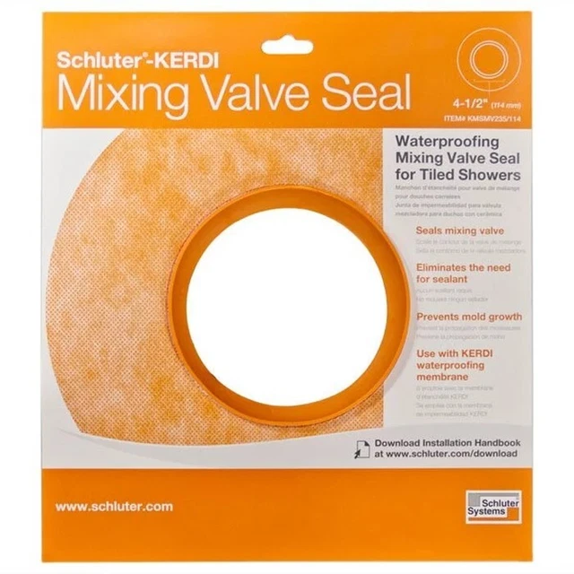 SCHLUTER PIPE SEAL 3/4” and Mixing Valve Seal 41/2" ( 1 set) MADE IN