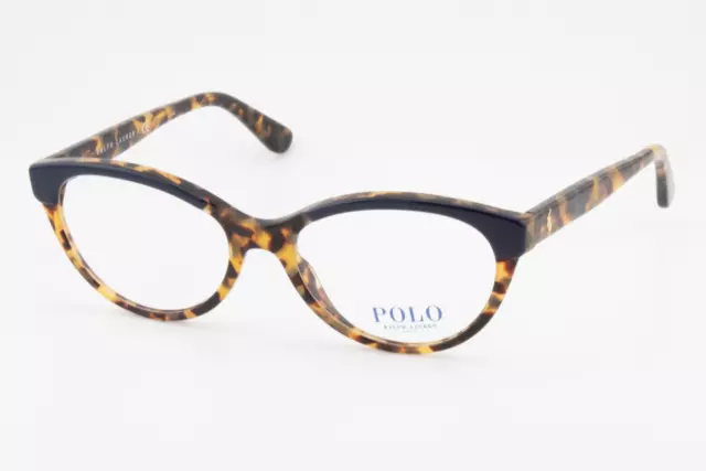 Polo Ralph Lauren PH2204 5633 Female Cat Eye Glasses Frames Havana & Blue 53mm