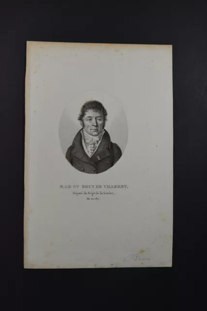 General Brun de Villeret, born in Le Malzieu in 1773-1845, Member of Parliament for Lozère