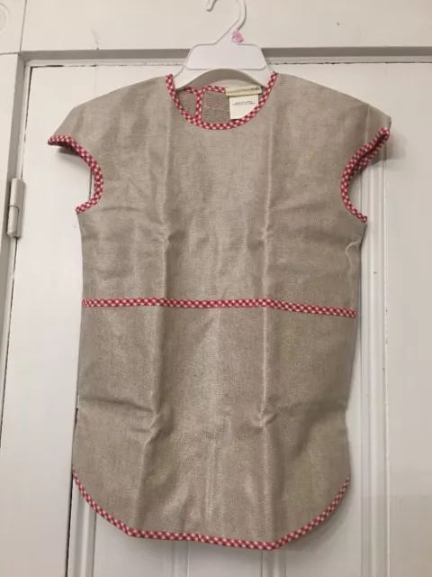 Pottery Barn Kids Linen Blend Art Smock Fits Toddlers 2-4 Crafts Painting