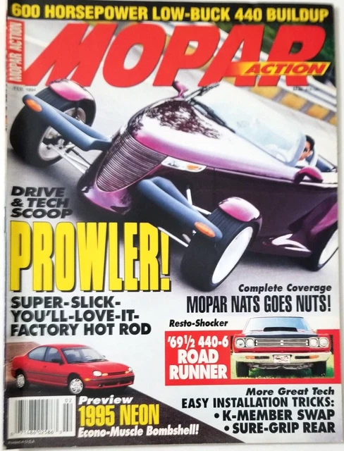 MOPAR ACTION MAGAZINE - Prowler - Hemi Under Glass - February 1994 £3. ...
