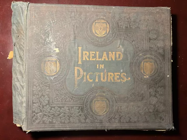 1898 IRELAND in PICTURES.  400+ Photographs ANTIQUE BOOK All Photos Full Page *k