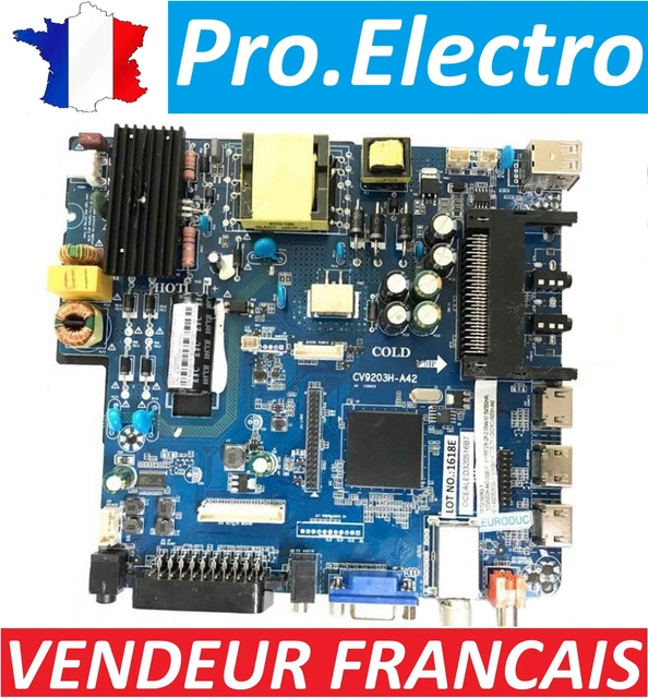 PIECES DETACHEES: Carte mère Tv Polaroid TQL32R4PR006 CV9203H-A42 TFT216083-1 TFT215057-2 - D'occasion en très bon état