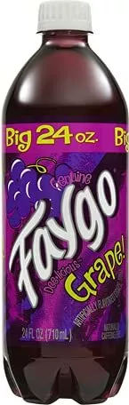 Faygo Big 24 Ounce Plastic Bottles Grape [12 Bottles]