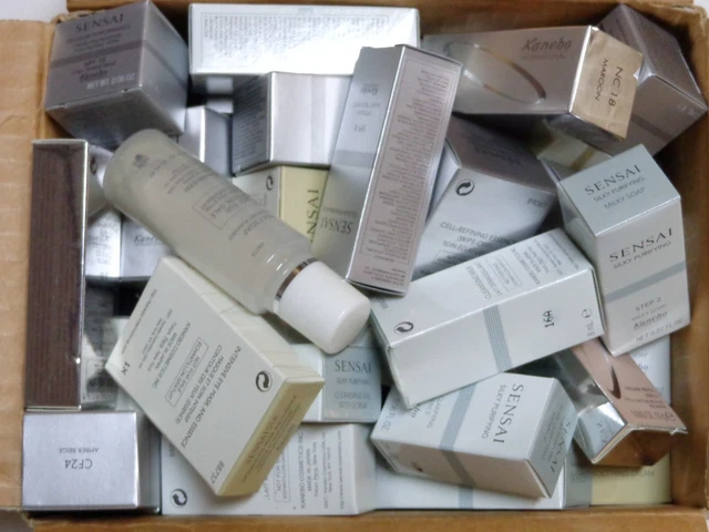 Lot of 10~KANEBO SENSAI MIXED SKINCARE MAKEUP HIGH END DELUXE-TRAVEL SZ SAMPLES