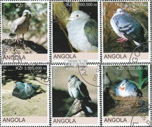 Angola 2000Va-2000Vf il Legalität ilser Edizione è irrisolta usato 2000 Uccelli