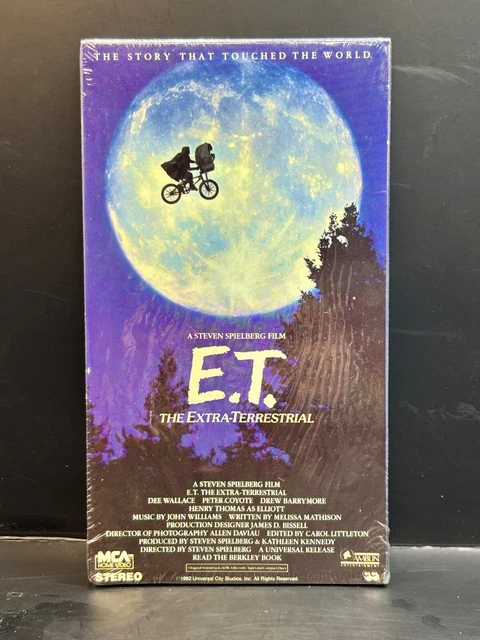VINTAGE E.T. THE Extra-Terrestrial VHS Video Movie 1988 Factory Sealed