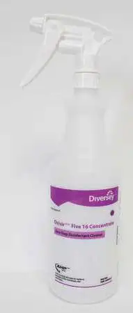 Diversey 130272 32 Oz. Clear, Preprinted Trigger Spray Bottle, 12 Pack