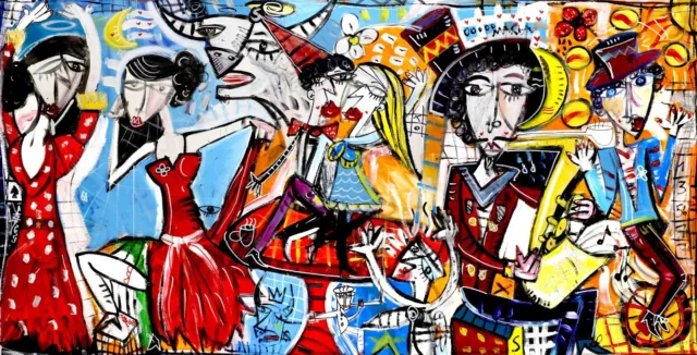 OLIO SU TELA grande quadro flamenco - 105x200cm Alessandro Siviglia art  Italy EUR 1.990,00 - PicClick IT