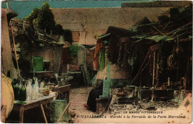 CPA AK MAROC CASABLANCA - Marche a la Ferraille de la Porte MARRAKECH (93288)
